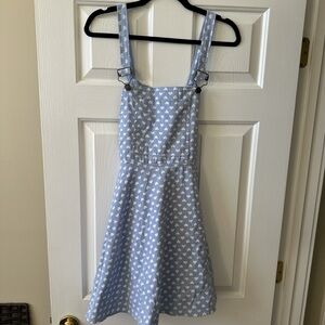 Blue Heart Pattern Dress